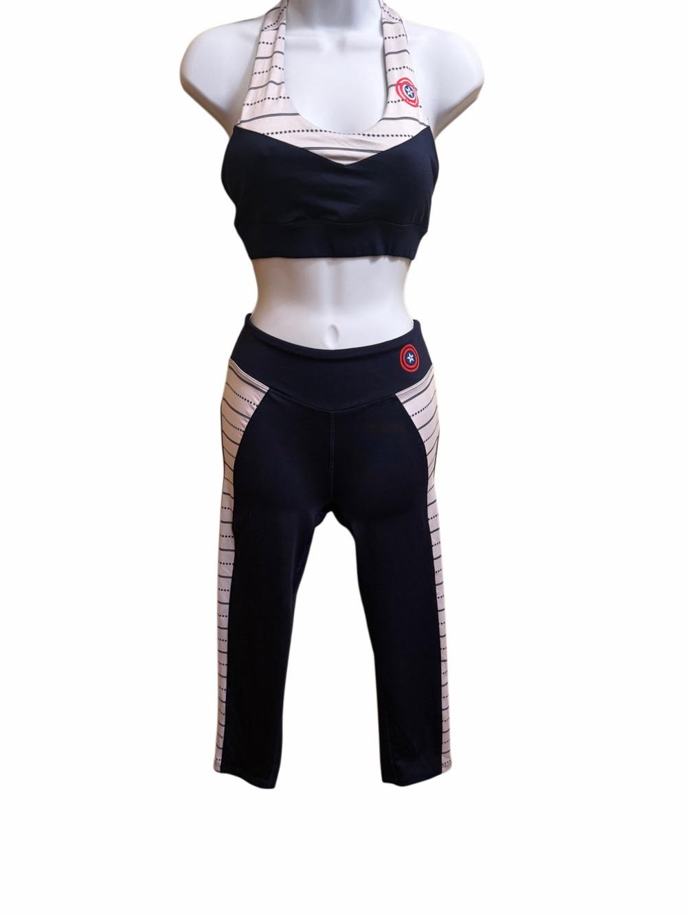 Marvel Heroes Universe Captain America Sports Bra and Capri Set